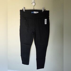 Old Navy Black Women's Midrise Jeggings - Stretch Pull-On Skinny New With Tags